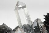 Quartz Crystals On Sparkling Bladed Hematite - Lechang Mine #226004-10